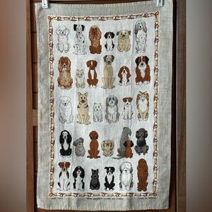 NWOT Ulster Weavers ‘Dogs Arrived’ 100% Irish Linen Tea‎ Towel